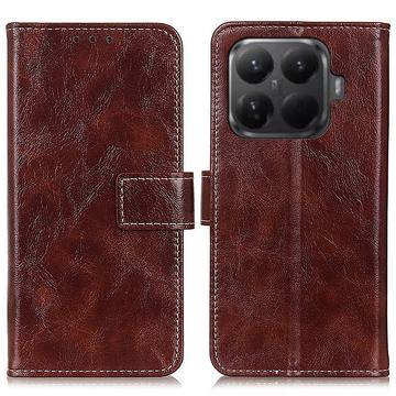 Xiaomi 15T Pro Etui portfelowe ze stojakiem - brązowy