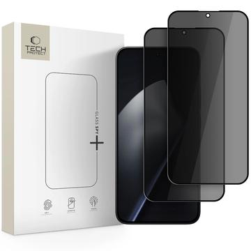 Ochraniacz ekranu ze szkła hartowanego Privacy Xiaomi 15T/15T Pro Tech-Protect Glass Spy+ - 2 szt. - Czarny