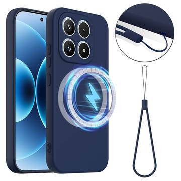 Xiaomi 17 Etui z Płynnego Silikonu - kompatybilne z MagSafe - Ciemnoniebieski