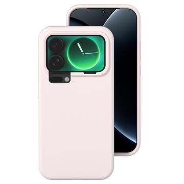Xiaomi 17 Etui z płynnego silikonu - Szaro-różowy