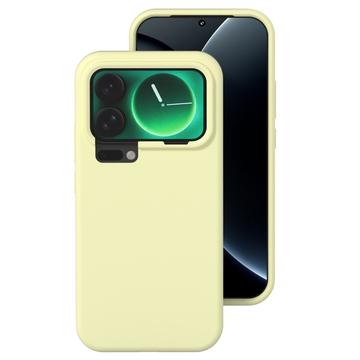 Xiaomi 17 Etui z płynnego silikonu - żółty