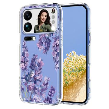 Etui TPU z kwiatowym wzorem na Xiaomi 17 Pro Max - Wisteria