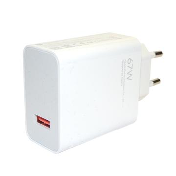 Ładowarka podróżna Xiaomi 67W USB-A MDY-12-EH - luzem - biała