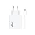 Ładowarka podróżna Xiaomi 90W z kablem USB-C - biała