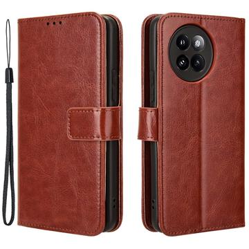 Etui z Portfelem do Xiaomi Civi 4 Pro/14 Civi z Magnetycznym Zamknięciem - Brąz