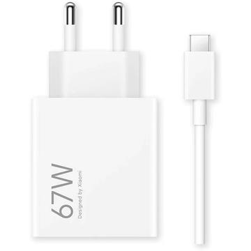 Ładowarka Xiaomi HyperCharge Combo 67W z kablem USB-C - biała