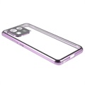 Magnetyczne Etui ze Szkłem Hartowanym do Xiaomi Mi 11 Pro - Jasny Fiolet