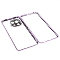 Magnetyczne Etui ze Szkłem Hartowanym do Xiaomi Mi 11 Pro - Jasny Fiolet