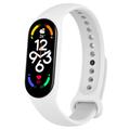 Xiaomi Mi Band 5/6/7 Matowa opaska silikonowa - biały