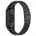 Bransoletka ze Stali Nierdzewnej do Zegarka Xiaomi Mi Band 5/6 - Czarna