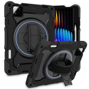 Xiaomi Pad 7/7 Pro Etui hybrydowe Tech-Protect Solid360 z paskiem - czarne