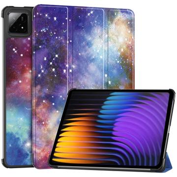 Xiaomi Pad 7/7 Pro Inteligentne Etui Folio z Serii Tri-Fold - Galaktyka