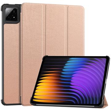 Xiaomi Pad 7/7 Pro Inteligentne Etui Folio z Serii Tri-Fold - Różowe Złoto