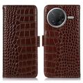 Xiaomi Poco F7 Pro Skórzane Etui z Portfelem Crocodile z RFID