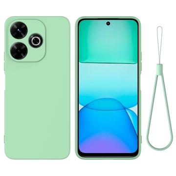 Xiaomi Poco M6 Plus Etui z Płynnego Silikonu - Zieleń