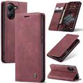 Xiaomi Poco X7 Pro Etui z Portfelem Caseme 013 - Czerwone Wino