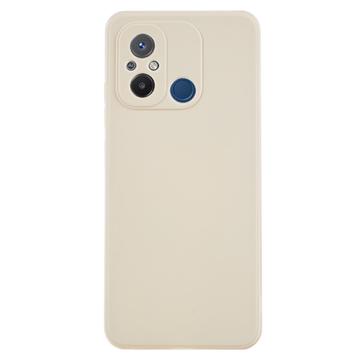 Xiaomi Redmi 12C Matowy Pokrowiec TPU Anti-Fingerprint - Biel