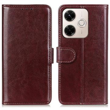 Xiaomi Redmi 13x Etui portfelowe ze stojakiem - brązowy