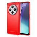 Xiaomi Redmi 14C Szczotkowane Etui z TPU - Włókno Węglowe
