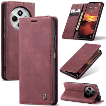 Xiaomi Redmi 14C Etui z Portfelem Caseme 013 - Czerwone Wino
