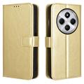 Xiaomi Redmi 14C/14R/Poco C75 Etui portfelowe z magnetycznym zamknięciem - Złoto