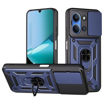 Xiaomi Redmi 15 4G/5G Hybrydowe Etui z Pierścieniem Obrotowym z Osłoną Aparatu