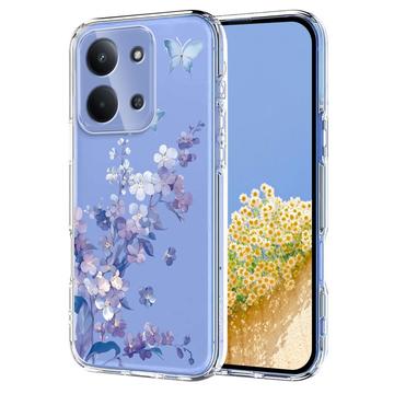 Etui TPU z kwiatowym wzorem na Xiaomi Redmi 15C