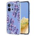Etui TPU z kwiatowym wzorem na Xiaomi Redmi 15C - Wisteria