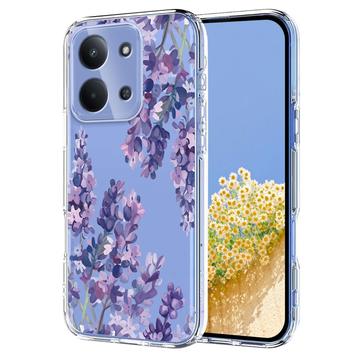 Etui TPU z kwiatowym wzorem na Xiaomi Redmi 15C - Wisteria