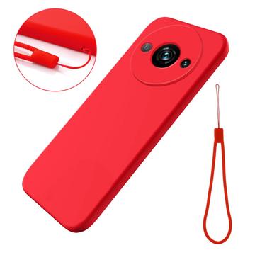 Xiaomi Redmi A3x Etui z Płynnego Silikonu - Czerwień