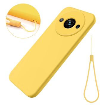 Xiaomi Redmi A3x Etui z Płynnego Silikonu - Żółty