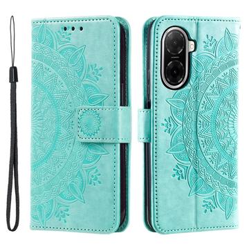Etui z Portfelem z Serii Mandala Xiaomi Redmi A5 4G/Poco C71 - Zieleń