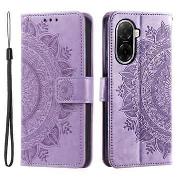 Etui z Portfelem z Serii Mandala Xiaomi Redmi A5 4G/Poco C71 - Fiolet
