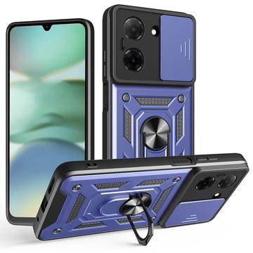 Xiaomi Redmi A5 4G/Poco C71 Hybrydowe Etui z Pierścieniem Obrotowym z Osłoną Aparatu