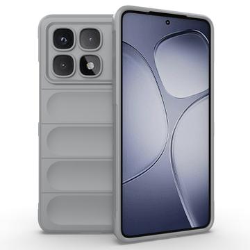 Xiaomi Redmi K70 Ultra Etui z TPU Seria Rugged - Jasnoszary