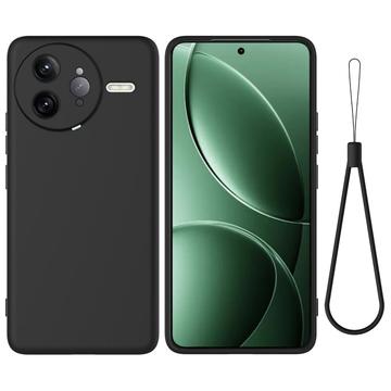 Xiaomi Redmi K80 Pro/Poco F7 Ultra Etui z płynnego silikonu z paskiem na rękę