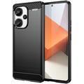 Szczotkowane Etui z TPU do Xiaomi Redmi Note 13 Pro+ - Włókno Węglowe