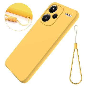 Xiaomi Redmi Note 13 Pro+ Etui z Płynnego Silikonu - Żółty
