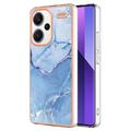 Xiaomi Redmi Note 13 Pro+ - Galwanizowane Etui IMD z TPU z Deseniem Marmuru
