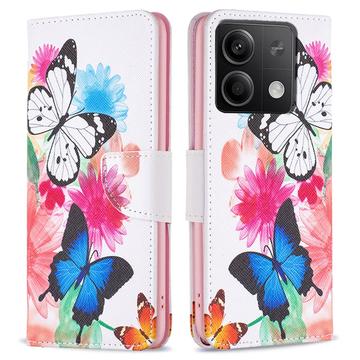 Xiaomi Redmi Note 13 Etui z Portfelem z Serii Wonder - Motyle