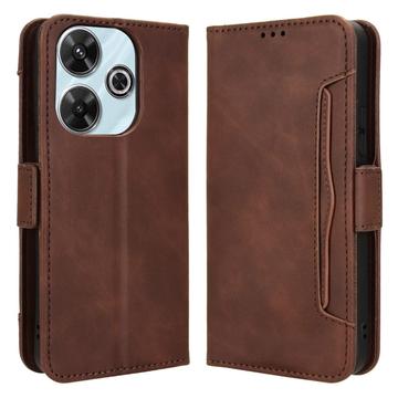 Xiaomi Redmi Note 13R/Redmi 13/Poco M6 4G Etui-Portfel Seria Cardholder - Brąz