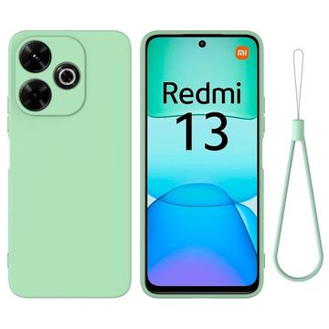 Xiaomi Redmi Note 13R/Redmi 13/Poco M6 4G Etui z Płynnego Silikonu - Zieleń