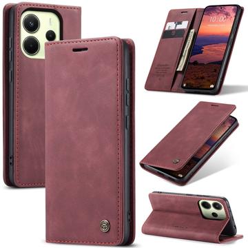 Xiaomi Redmi Note 14 4G Etui z Portfelem Caseme 013 - Czerwone Wino