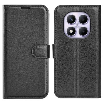 Xiaomi Redmi Note 14 Pro 4G Etui portfelowe z magnetycznym zamknięciem - Czerń