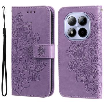 Etui z Portfelem z Serii Mandala Xiaomi Redmi Note 15 Pro 5G - Fiolet