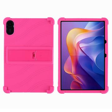 Xiaomi Redmi Pad 2 Silikonowe etui z podpórką - Ciemny Róż