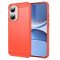 Xiaomi Redmi Turbo 4 Pro Szczotkowane Etui z TPU - Włókno Węglowe
