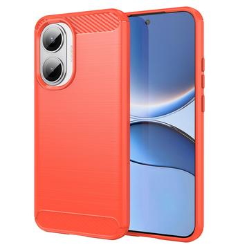 Xiaomi Redmi Turbo 4 Pro Szczotkowane Etui z TPU - Włókno Węglowe