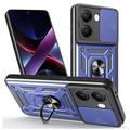 Xiaomi Redmi Turbo 4/Poco X7 Pro Hybrydowe Etui z Pierścieniem Obrotowym z Osłoną Aparatu