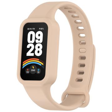 Xiaomi Smart Band 9 Active/Redmi Band 3 Zamienny Pasek Silikonowy ze Zintegrowaną Ramką - Róż